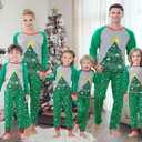 Benaive Matching Family Christmas Pajamas Set Boys Girls Holiday Pjs for Women Men Sleepwear (Green, S)
