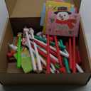Zhanmai 60 Pcs Christmas Pens Cute Cartoon Gel Ink Fun Christmas Pens for Kids Gift Bulk Xmas Novelty Cards for Students Teacher Holiday Xmas Gift Office School Supplies