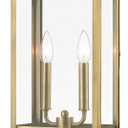 Livex Lighting 2-Light Fixture, Antique Brass, 9.5 x 5.5 x 20.5