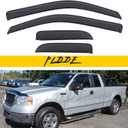 Window Visor Rain Guards Compatible with 2004-2014 Ford F-150 SuperCab/Extended Cab Window Wind Deflectors Vent Visors Shades for Truck Accessories Tape-On(No-Drill) 4pcs