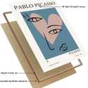 Pablo Picasso Framed Abstract Wall Art Prints Pablo Picasso Prints Modern Room Decor Abstract Art Minimalist Wall Decor Line Art 12"x16" Natural Framed