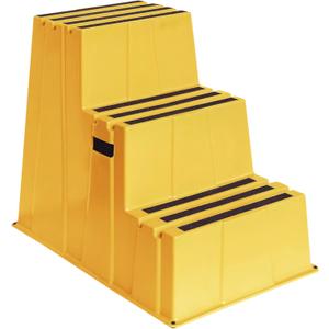 US Weight Yellow Safety Steps  Lightweight & Durable Anti-Slip Step Stools with High Visibility for Home, Office, and Industrial Use