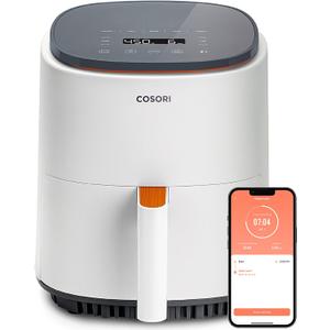 Cosori Air Fryer 4 Qt, 7 Cooking Functions Airfryer, 150+ Recipes on Free App, 97% less fat Freidora de Aire, Dishwasher-safe, Designed for 1-3 People, Lite 4.0-Quart Smart Air Fryer, White