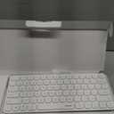 Rapoo 9010M Multi-Device Keyboard and Mouse Combo, 2.4GHz/Bluetooth 5.0/4.0 Wireless Keyboard & Mouse Set for Windows/Mac/Linux/Chrome, Support 4 Devices, Low-Profile Silent Click, Battery Powered (White)