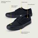 Shoes for Crews Unisex Slip-Resistant Work Sneakers Comfortable, Non-Slip Work Shoes for Men & Women in Hospitality, Retail, Food Service & More - Merlin, Size 7.5