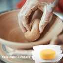 TEMONTIAN Pottery Tool KitClay Sculpting Tools,43 Pcs Double Sided Pottery Wheel Tools for AdultsPottery Carving ToolsPottery Kiln Tools at HomeCeramics Tools Set with Carrying Case Bag and Apron (BLACK)