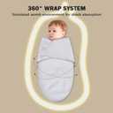 Cute Castle 3-Pack Baby Swaddle Sleep Sacks - Newborn Swaddle Sack - Ergonomic Baby Swaddles Blanket Warp for Boys and Girls - Baby Essentials (0-3 Months - Gray, Letters, Stars)