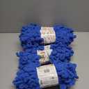 Bernat Alize Blanket-EZ Super Soft Looped Yarn for Beginners, Hand Knitting- No Needles or Hooks Needed, Bright Blue 3 Pack