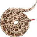 Clobeau 78 Inch Brown Snake Stuffed Animal, Lifelike Plush Snake Toy, Soft Stuffed Snakes Plush for Valentines Halloween Birthday Present Party Prank Prop, Stuff Reptile Animal Snakes Toys for Kids
