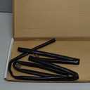 YAMAKATO 5/16" ID Heat Shielded Fire Thermo Armor Fire Sleeve Silicone Coated Fiberglass Heat Protection w/ 3 Clamps for Automotive Hose Lines & Electrical Wiring (Black, 5FT)