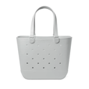 Simple Modern Extra-Large Beach Bag | Waterproof Getaway Rubber Tote with Zipper Pocket for Travel, Pool, Boat, Groceries, Sports | Ice Gray