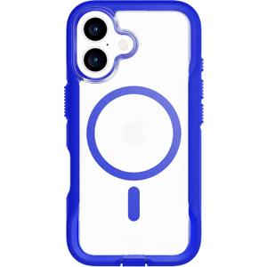 Tech21 EvoPro for iPhone 16 Compatible with MagSafe - Impact Protection Case 21x Military Standard Tested - in Clear/Blue