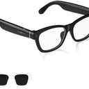 AI Smart Glasses with HD 800W Camera & 1080P Video Recording - ChatGPT AI Assistant for Translation & Voice Control - Bluetooth 5.3 & WiFi - Anti-Blue Light & Polarizing Lenses Included