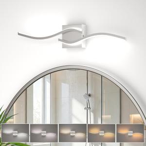 23inch Led Bathroom Vanity Light Bar, Brushed Nickel 5CCT Dimmable 2700-6500K Vanity Lights for Bathroom, Modern Bathroom Light Fixtures Over Mirror Led Lighting Fixtures