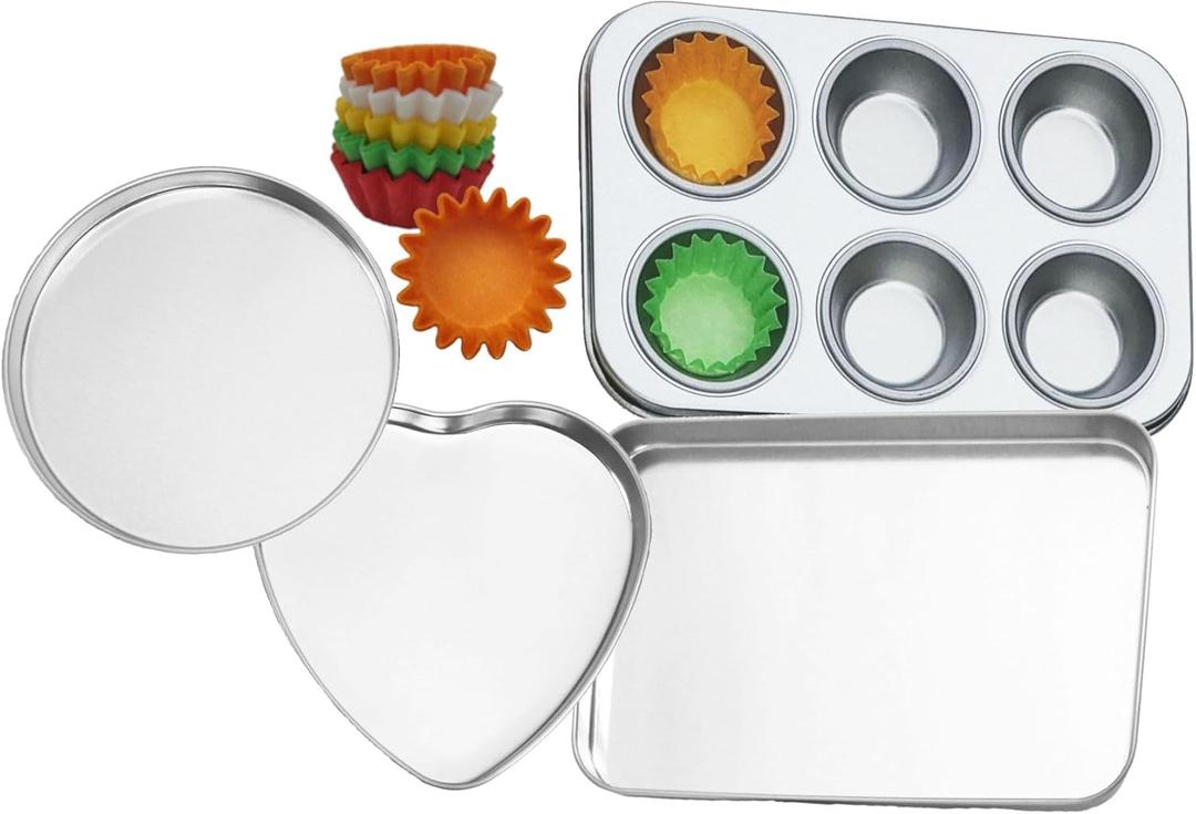 Deluxe Pan Set Compatible with Easy Bake Ultimate Oven | Includes 60 Cupcake Liners THAT WILL FIT, UNLIKE OTHERS | Kids' Accessories for Cooking Easy Bake Oven Mixes