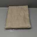 NICETOWN Taupe 100% Blackout Linen Curtains 63 inch Long Burg, Farmhouse Thick Completely Blackout Window Treatment Panels Thermal Insulated Drapes for Cupboard (1 Pair, 42" Width Each Panel)