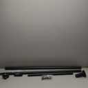 Tension Curtain Rod 51-126 Inch, Long Curtain Rod No Drilling for Window or Bathroom, Outdoor Curtain Rods for Patio Tension Rods, Easy to Install, Never Rust, Rod Diameter 1.26 Inches - Black