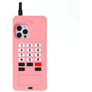 Kawaii Phone Cases Compatible with iPhone 13 Pro Max,Cute Cartoon Retro Classic Cellular Phone Case Women Girls 3D Soft Silicone Shockproof Cover for iPhone 13 Pro Max