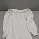 Lueluoye Maternity Sweater Dress for Pregnant Women Turtleneck Puff Sleeve Knit Slim Fit Bodycon Mini Dress (Large, 01-white)