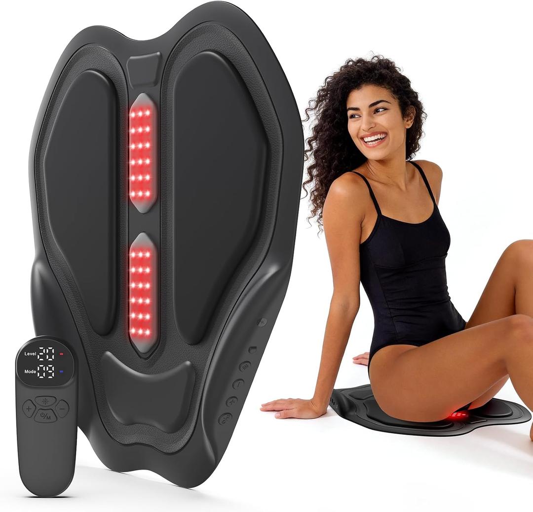 Glute Workout Equipment, Butt Massager for Muscle Relaxation, Glute Trainer with 9 Modes & 20 Intensities, Rechargeable Glute Massager, Electric Hip Massager for Women & Men at Home, Beach Travel