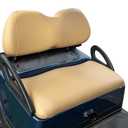 NOKINS Golf Cart Seat Covers Leather Front Seat Cover Fit Club Car Precedent,Smooth and Simple Style,No Stapler,Golf Cart Vinyl Waterproof Replacement Seat Cover, Tan