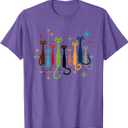 Vintage Retro Mid-Century Modern Look Cats 50s 60s Style T-Shirt S