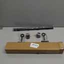 Curtain Bracket, 4pc Ceiling & Wall Mount Brackets, Black