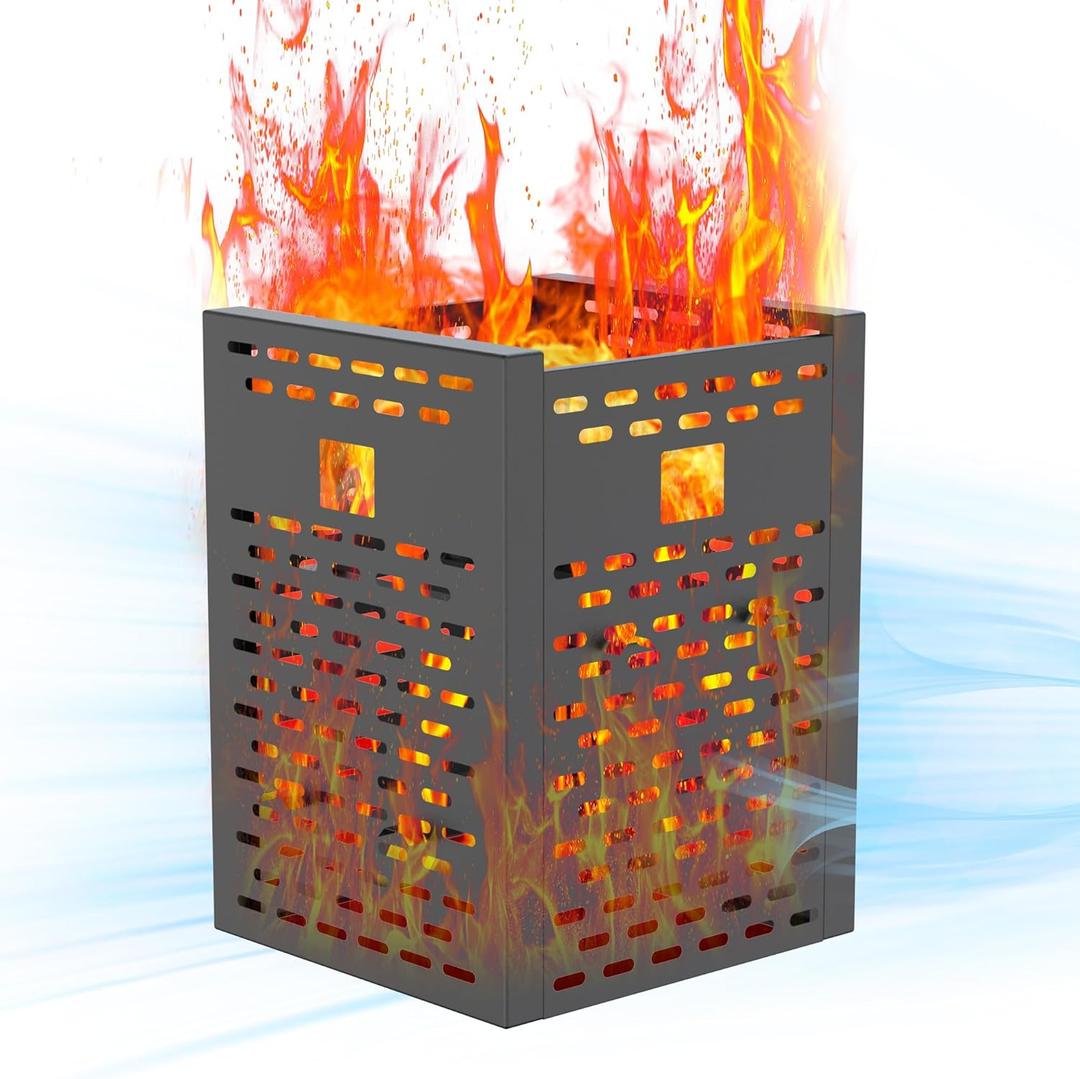 30 Inch 63 Gallon Burn Barrel, Burn Barrels for Outside for Burning Trash, Ultra Metal Thick Incinerator, Burn Drum for Yard Waste Outdoor Fire Pits, Bonfire, Camping & Farm