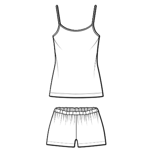 Women's Sexy Silk Satin Ruffled Pajamas Sets Cami Shorts Sets Sleepwear, L, Red