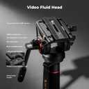 K&F CONCEPT Camera Monopod with Fluid Head and Tripod Base 70.5"