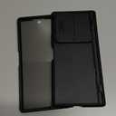 BERFY for Z Fold 7 Case with Privacy Screen Protector, [Anti Spy] Hidden Kickstand & Slide Camera Cover & Hinge Protective, Full Body Shockproof Slim Hard Phone Case for Samsung Galaxy Z Fold 7, Black