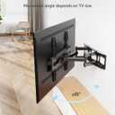 MOUNTUP TV Wall Mount for Most 26-65 Inch Flat/Curved TVs, Full Motion TV Mount Fit 16" Wood Stud, Wall Mount TVs Bracket with Dual Swivel Articulating Arm Max VESA 400x400mm up to 99 LBS