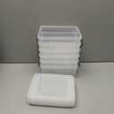 Citylife 6 Packs Small Storage Bins with Lids 3.2 QT Plastic Storage Containers for Organizing Stackable Clear Storage Boxes