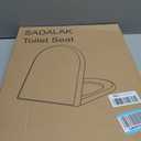 D/U Shape Toilet Seat,Soft Close and Quick-Release for Easy Cleaning Toilet Seats Cover,Stable Hinge Design to prevent shifting -White Elongated Toilet Lid
