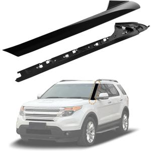 A-Pillar Front Molding Windshield Trim Kit (Left) Replacement with 2011-2019 Ford Explorer Replaces:926-450, 926-451, BB5Z7803136AA, BB5Z-7803136-AB, BB5Z7803136BA (926-450)