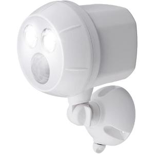 Beams MB380 400 Lumen Wireless Battery Powered Motion Sensing Ultra Bright LED Spotlight, 1-Pack, White