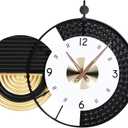Large Modern Wall Clocks Big Wall Clock Nordic Style Metal Dial Battery Operated Clocks for Living Room Kitchen Bedroom 20.8X34.2inch