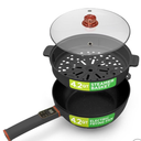 NutriChef Multifunctional 4L Electric Frying Pan & 4L Steamer