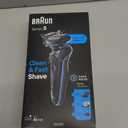 Braun Electric Shaver for Men, Series 5 5150cs, Wet & Dry Razor, Turbo Shaving Mode, Foil Shaver, with Beard Trimmer, Body Groomer and Charging Stand, Blue (11 Piece Set)