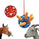 2 Pcs Novelty Hay Ball For Horses To Play With And Relieve Stress, Bright Color Hay Balls For Goats To Avoid Boredom