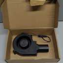 97mm Blower Fan 12V BBQ Blower Fan with AC Plug 110V 240V BBQ Air Mover with 3 to 12V Speed Controller for Barbecue Camping, Fireplace, Bellows, Wood Stove, 97mm x 33mm