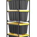 27 Gallon Tote Storage Rack with Wheels