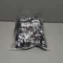 Stretch Dining Chair Covers Set of 6,Floral Print Chair Covers,Soft Removable Washable,Pet Friendly Furniture Protector,Universal Chair Slipcovers for Home, Kitchen,Ceremony Dining Room Seat (Black Base White Rose)