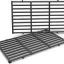 QuliMetal 7637 Grill Grates for Weber Spirit E210,E220,S210,S215 with Front Control,Replacement Grill Parts for Weber Spirit 200 & GS4 Spirit II E210,Spirit II E220,17.5 x 10.2 Inch,2-Pack