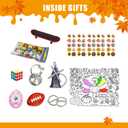 10Pack 10" Thanksgiving Non-Snap Party Favors - Turkey Design With Thanksgiving Hat, Joke and Gift For Adults