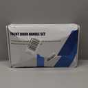 SNBTLA MatteBlack Dummy Handle Set  Designed for NonLocking Side, Modern Minimalist Style, Perfect Pairing with Front Door Handles(Matte Black)