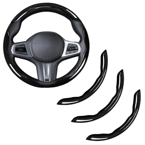 Car Steering Wheel Cover Carbon Fiber Snap On Steering Wheel Accessories
