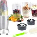 Tanzfrosch 32oz Cup and Extractor Blade Replacement Parts Blender Accessories Compatible with Nutribullet 600W/900W Models (4 Packs)