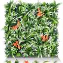 Greenery Wall Panels, 20"x20" 16PCS UV Protected Fake Grass Backdrop Privacy Fence Screen, Artificial Hedges for Outdoors Indoors Green Decor