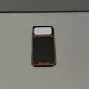 TENDLIN Compatible with iPhone 17 Pro Max Case Wood Grain with Carbon Fiber Texture Design Leather Hybrid Slim Case (Black)